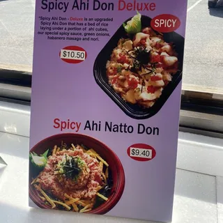 Spicy Ahi Natto Don
