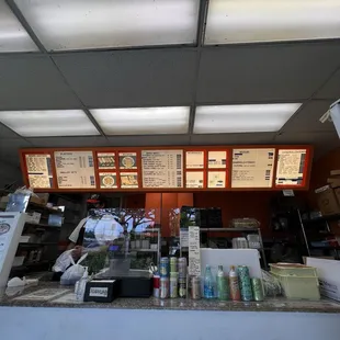 Menu as of April 2024