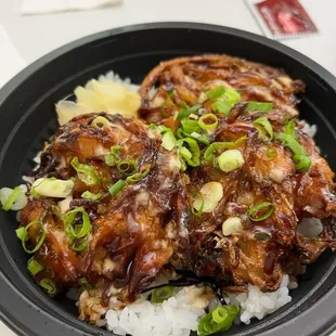 Spicy Kakiage Don.