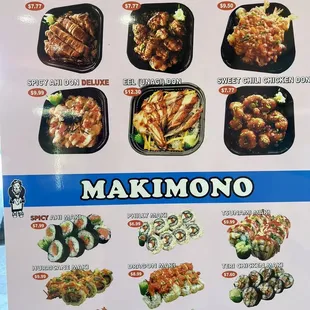 sushi and sashimi