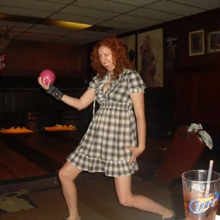 I'm pretty much the only Pro on the mini bowl circuit these days