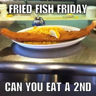 a fried fish on a plate