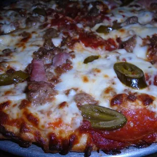 T-Rex pizza, close-up.