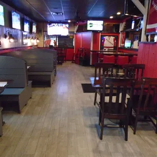 The dining room, on the right when you walk in.