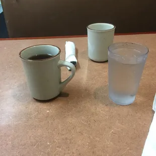 Fresh coffee, breakfast coming.