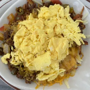a plate of food on a table