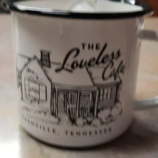 a cup of coffee on a table