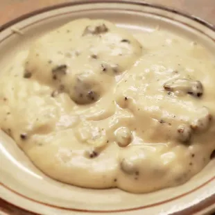 Average biscuits and gravy but not skimpy on the gravy