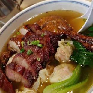 Roast Duck Wonton Noodle Soup