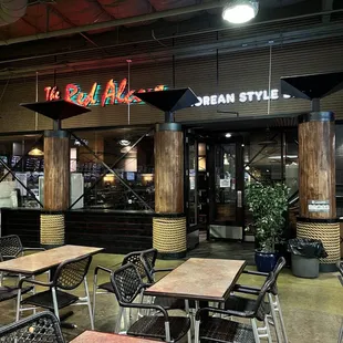 the interior of the restaurant