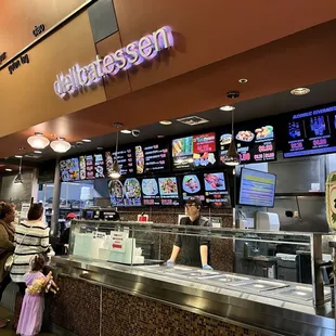 customers at the counter