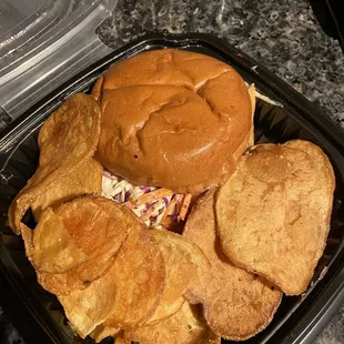 Hot Chicken Sandwich (take out)