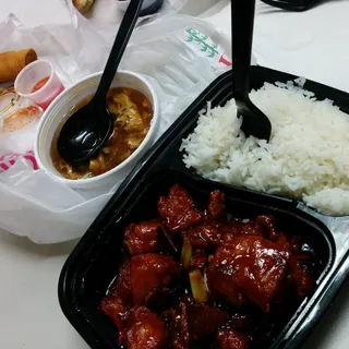 Orange chicken lunch speical
