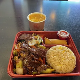 Szechuan beef lunch special