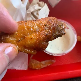 Bone-In Chicken Wings didn't disappoint for flavor but did for size, but they are priced accordingly. 3/5 stars.