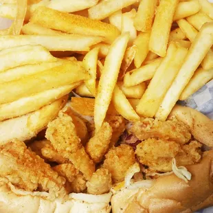 Shrimp Poboy Combo w/ BoomBoom Sauce