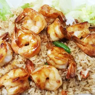 Hibachi Shrimp &amp; Hibachi Rice
