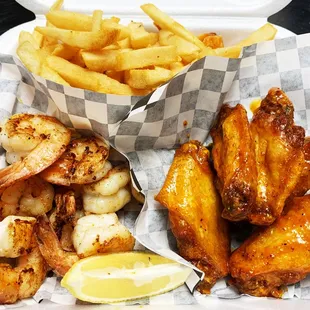 5 Wing &amp; 8 Shrimp Combo