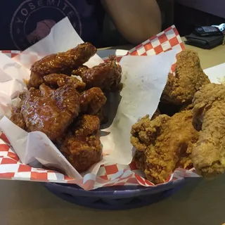 6. Half Fried and Half Sweet and Spicy Chicken