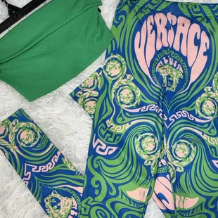 Versace leggings with tube top