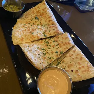 Jerk Seafood Quesadillas