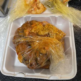 Small shrimp tray spicy