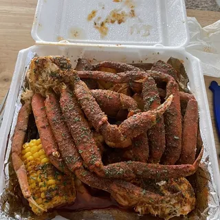 Crab and Shrimp Plate