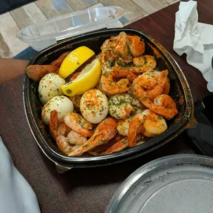 Krab &amp; Go Prince Loaded with no potatoes or corn.