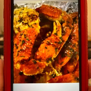 Crab legs...So fire..I had the picture in my phone but it wouldn&apos;t upload right..