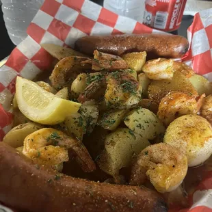 Shrimp Platter without corn