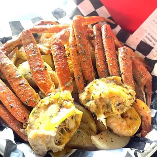 1. Crab and Shrimp Platter