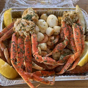 Crab platter