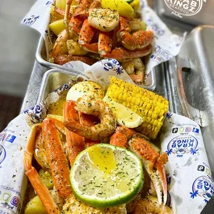 a variety of food items