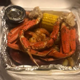 1. Krab and Shrimp Platter