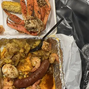 King  Crab  1. Krab and Shrimp Platter Dinner