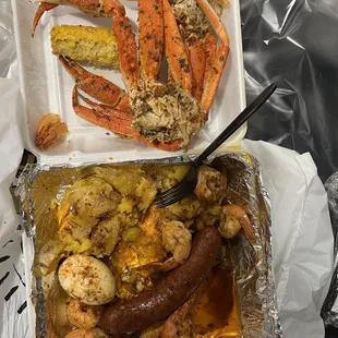 King  Crab  1. Krab and Shrimp Platter Dinner