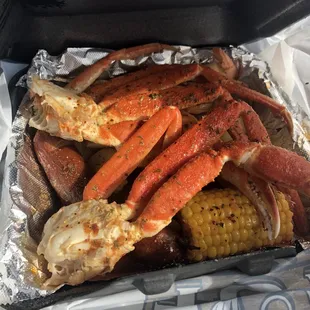 1. Krab and Shrimp Platter Lunch