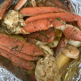 Delicious! Krab and Shrimp Platter.