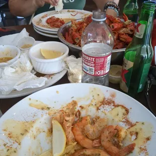 The after: Crawfish and Shrimp