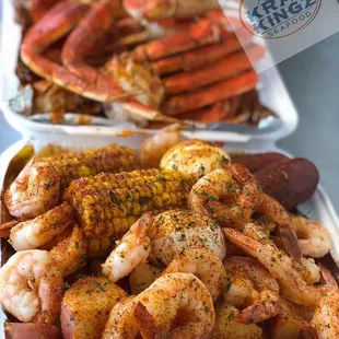 Krab and Shrimp Platters