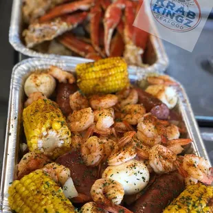 Shrimp Platter and Krab Platter.