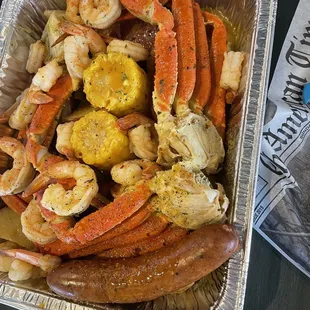 Seafood boil #1.