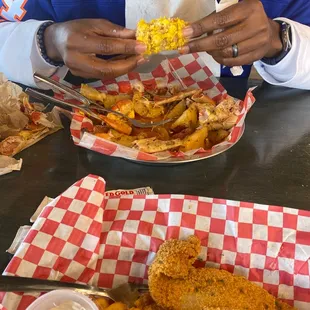 Crab &amp; Krab-N-Shrimp Platter