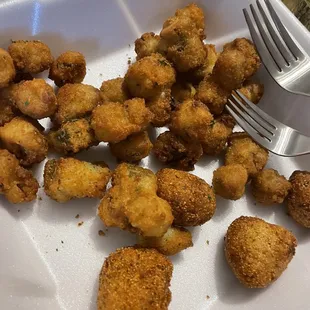 Fried Okra &amp; Hush Puppies