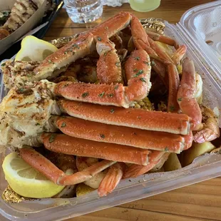 Get the Garlic Parmesan and Rajun Cajun Drip Mix on top of your goodies. You won't be upset.