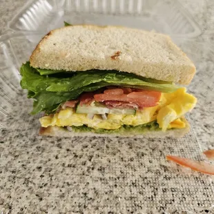 Bacon, egg and avocado breakfast sandwich was delicious :)
