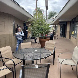 Outside