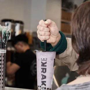 Krak it Open!!! This customer means boba business :D