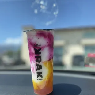 Lychee, dragon fruit, and Mango