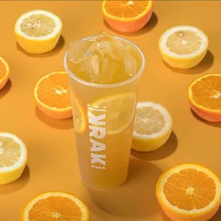 Sun bright: honey green tea with citrus, perfect pair w alo Vera. Try this at 50-75% sweetness